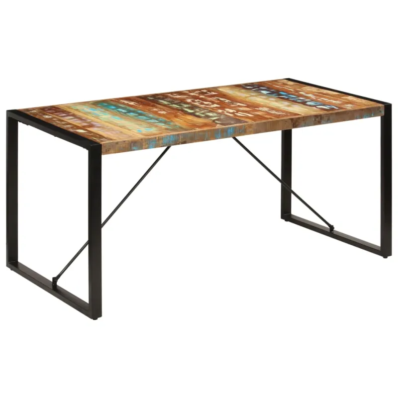 Valgomojo stalas, 160x80x75cm, perdirbtos medienos masyvas