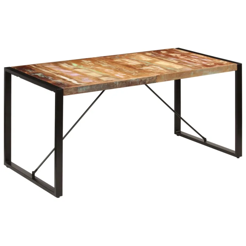 Valgomojo stalas, 160x80x75cm, perdirbtos medienos masyvas
