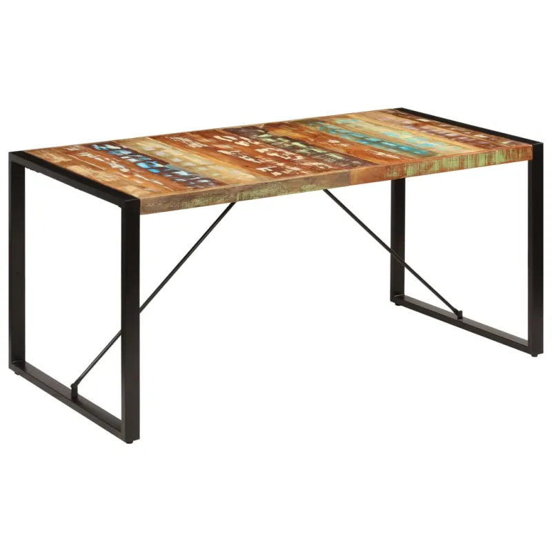 Valgomojo stalas, 160x80x75cm, perdirbtos medienos masyvas