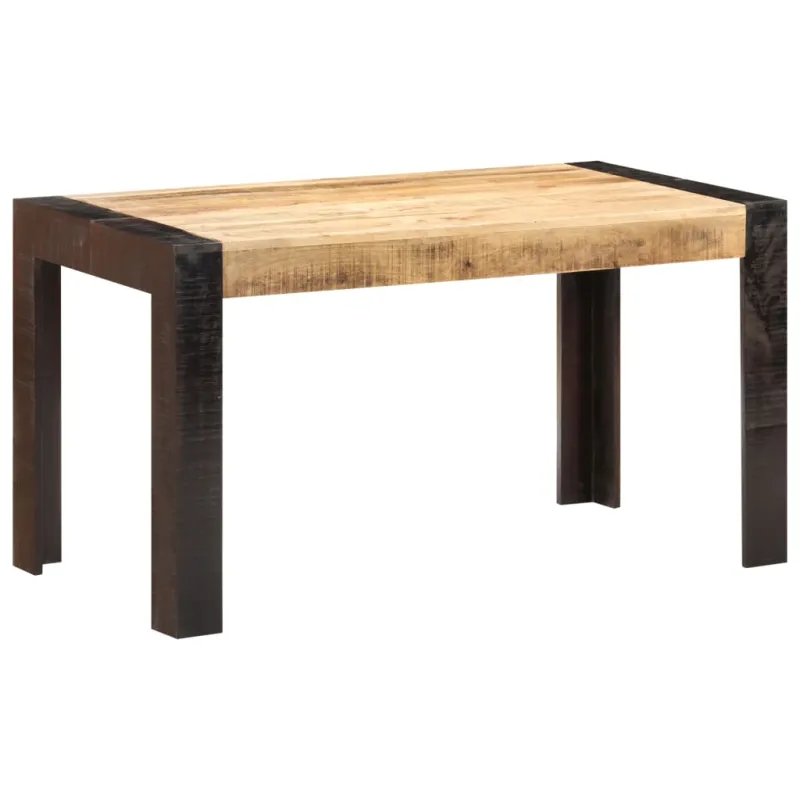 Valgomojo stalas, 140x70x76cm, neapdorota mango mediena