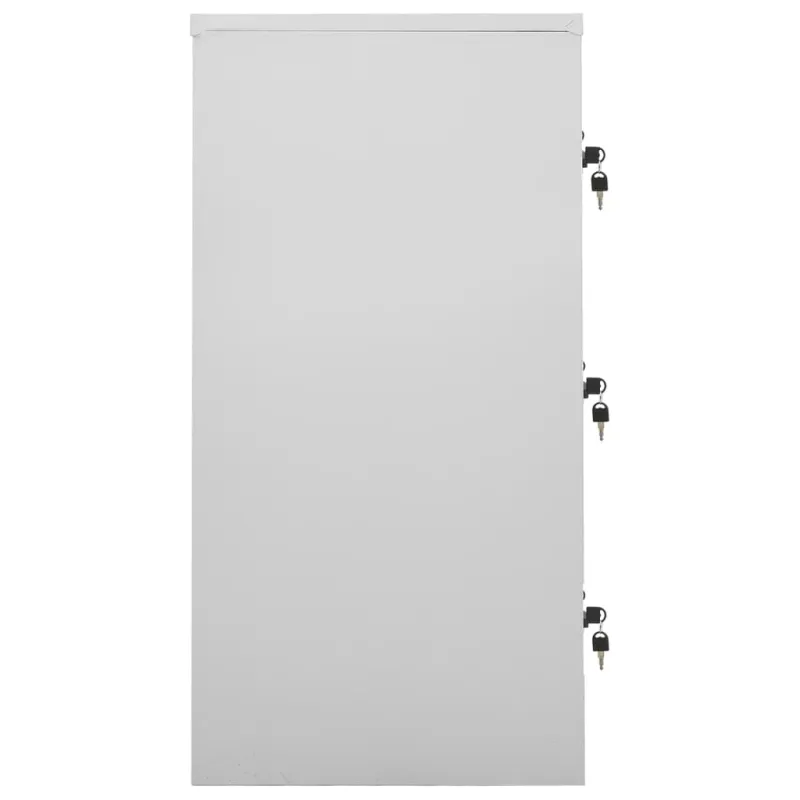 Spintelės, 5vnt., šviesiai pilkos, 90x45x92,5cm, plienas