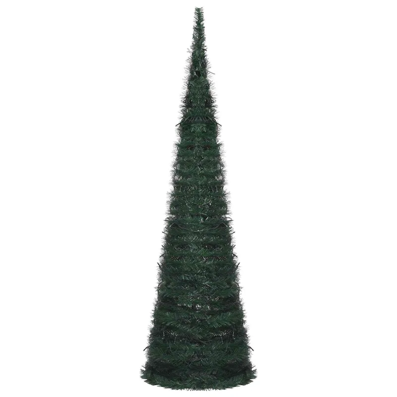Kalėdų eglutė with LED String Lights Žalia 150 x 150 cm PVC