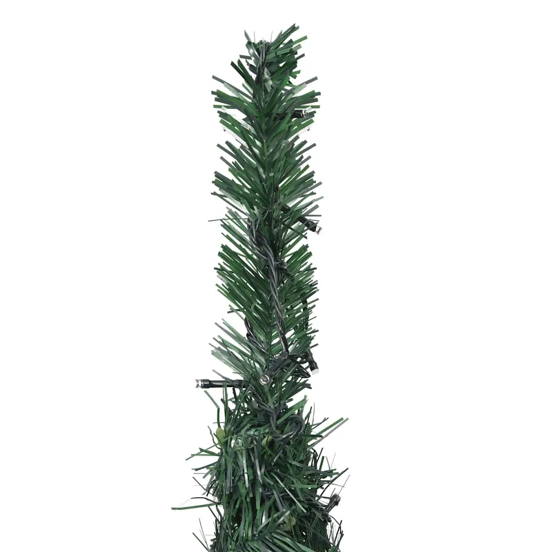 Kalėdų eglutė with LED String Lights Žalia 150 x 150 cm PVC