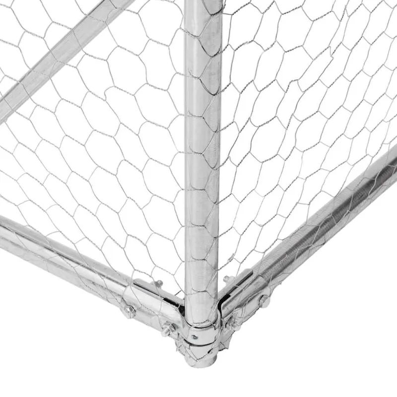 Lauko voljeras šunims su aptvaru, 7x2x1,5m, plienas