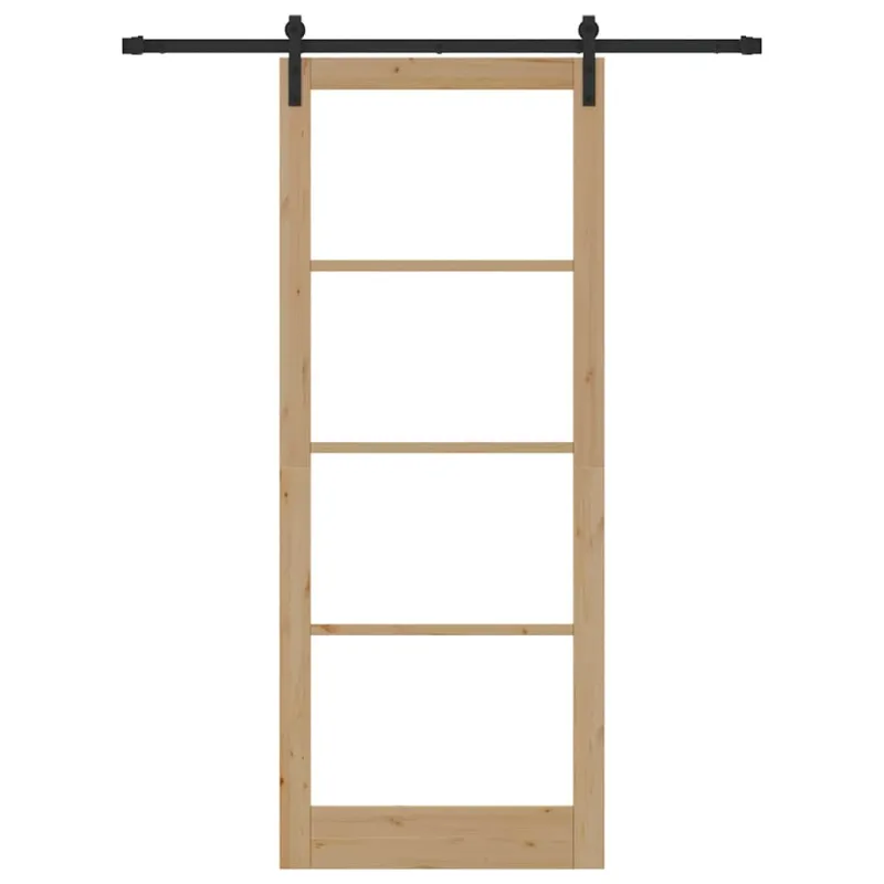 Slankios durys ORKDAL Natūrali ir juoda 93 x 232 cm