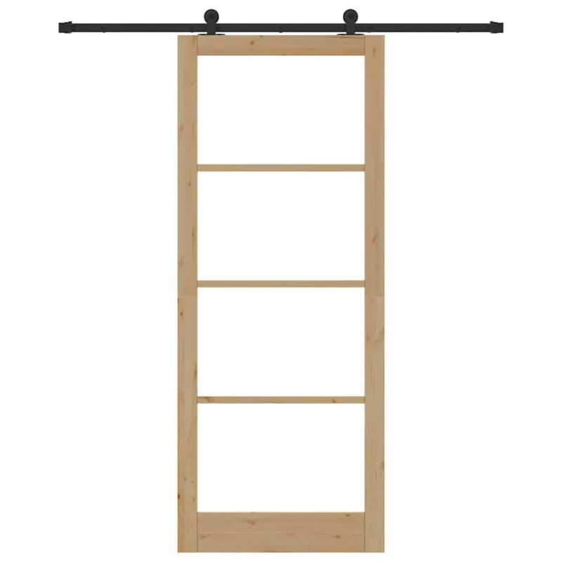 Slankios durys ORKDAL Natūrali ir juoda 93 x 232 cm
