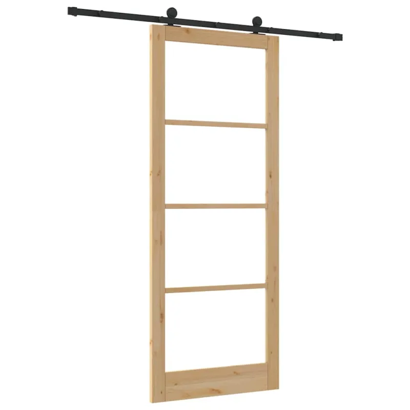 Slankios durys ORKDAL Natūrali ir juoda 93 x 232 cm