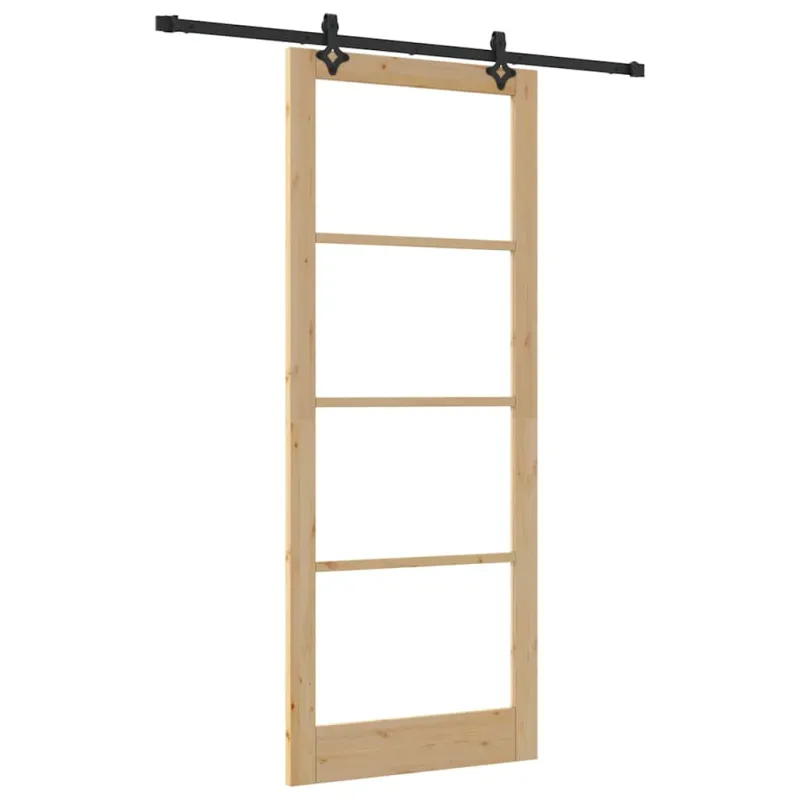 Slankios durys ORKDAL Natūrali ir juoda 93 x 232 cm
