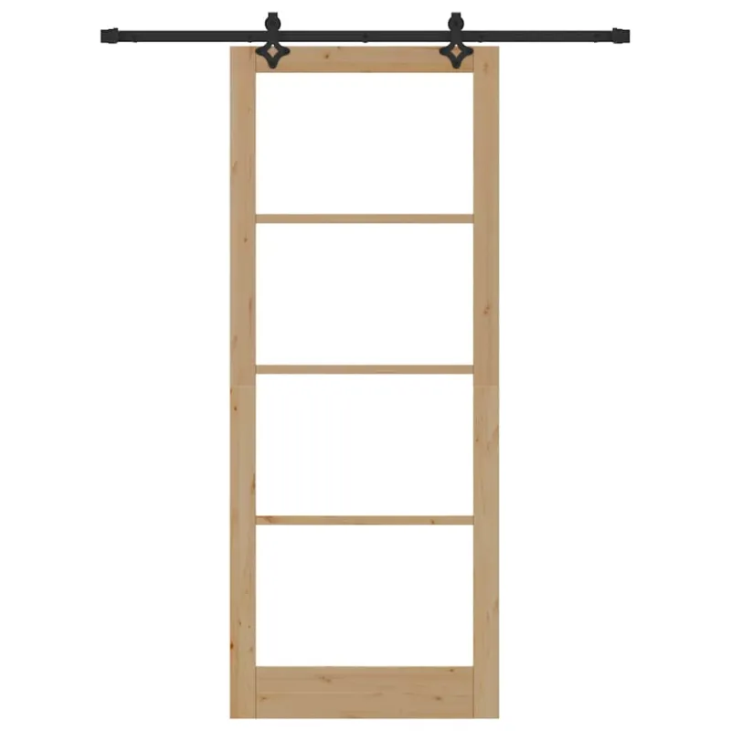 Slankios durys ORKDAL Natūrali ir juoda 93 x 232 cm
