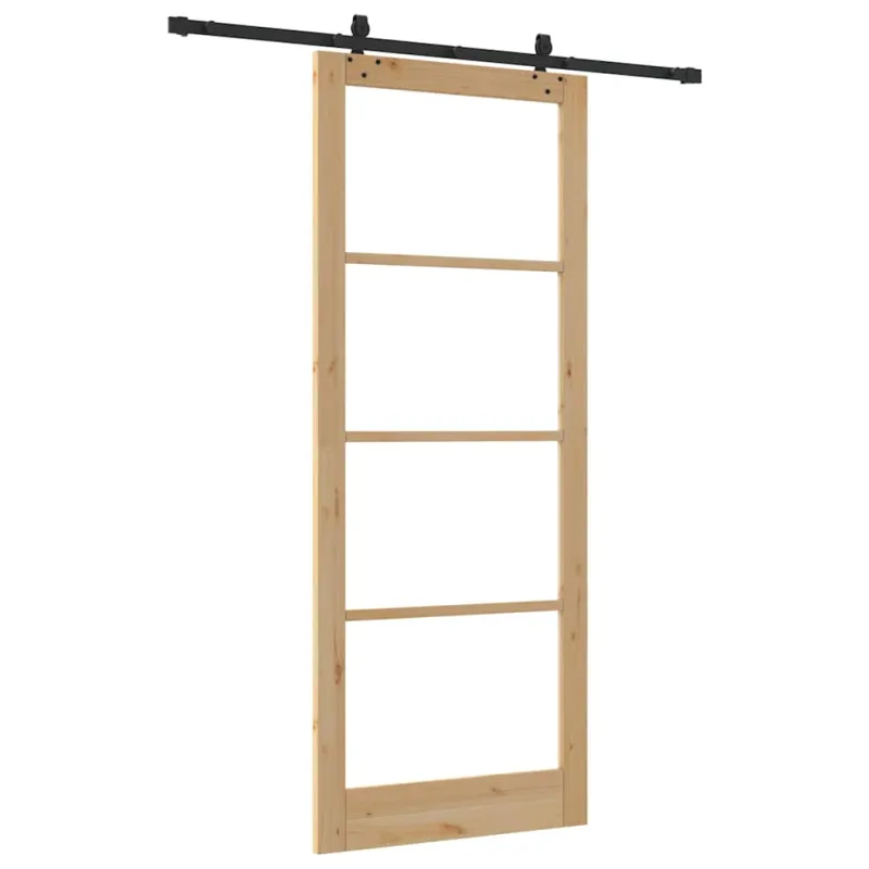 Slankios durys ORKDAL Natūrali ir juoda 93 x 232 cm