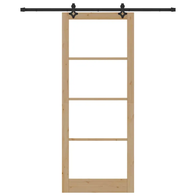 Slankios durys ORKDAL Natūrali ir juoda 93 x 232 cm
