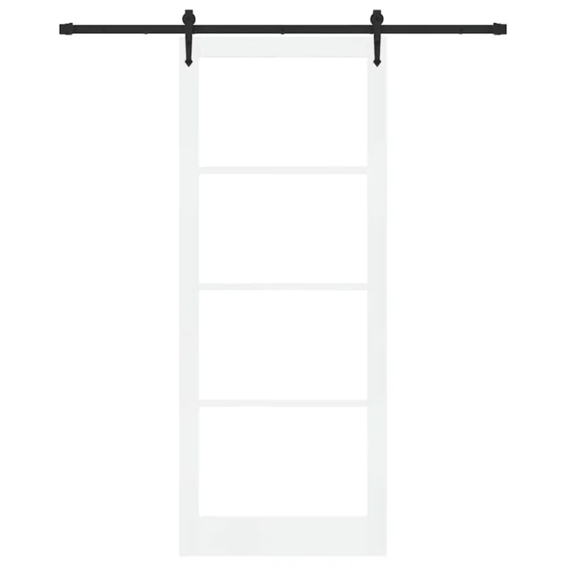 Slankios durys Balta ir juoda 93 x 232 cm