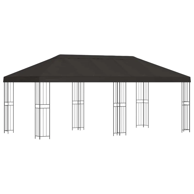 Paviljonas su šoninėmis sienelėmis 6 x 3 m Antracito