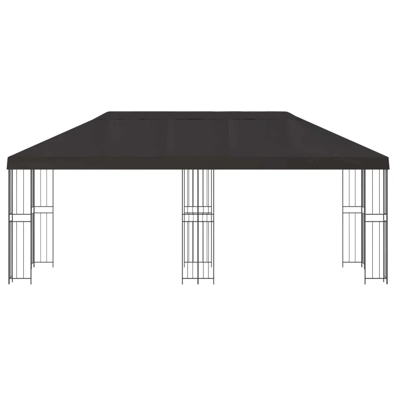 Paviljonas su šoninėmis sienelėmis 6 x 3 m Antracito
