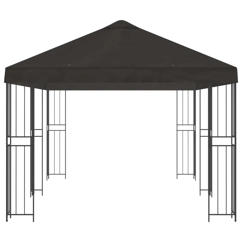 Paviljonas su šoninėmis sienelėmis 6 x 3 m Antracito