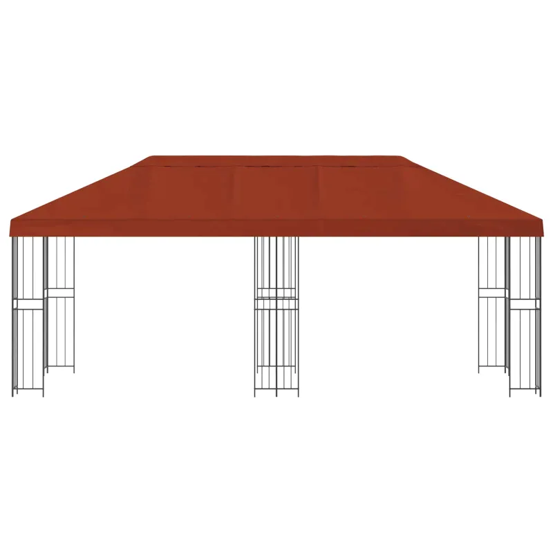 Paviljonas su šoninėmis sienelėmis 6 x 3 m Terakotos