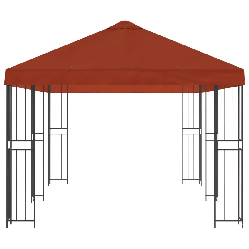 Paviljonas su šoninėmis sienelėmis 6 x 3 m Terakotos