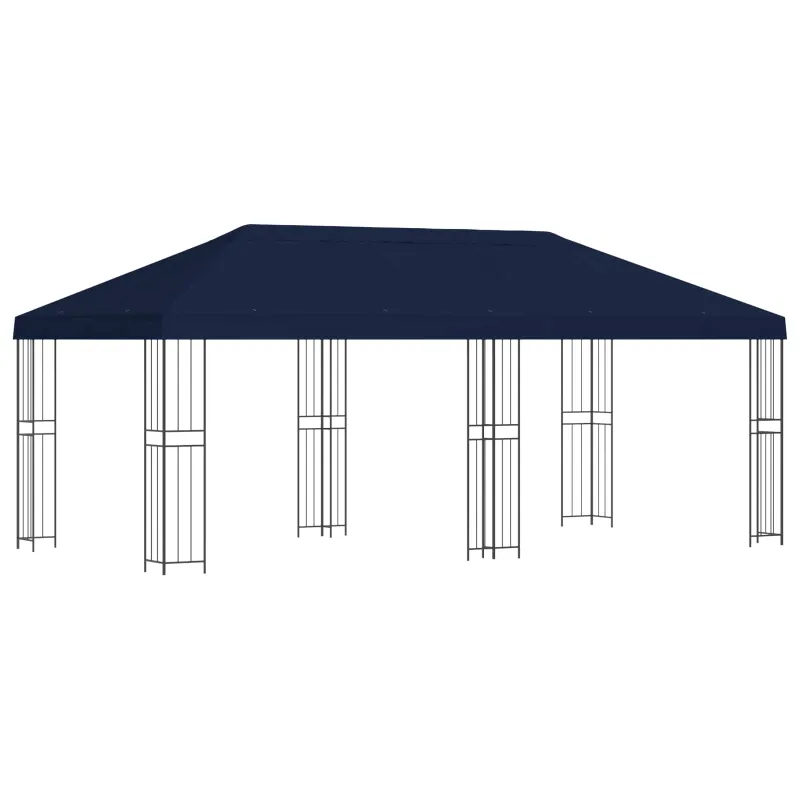 Paviljonas su šoninėmis sienelėmis 6 x 3 m Mėlyna