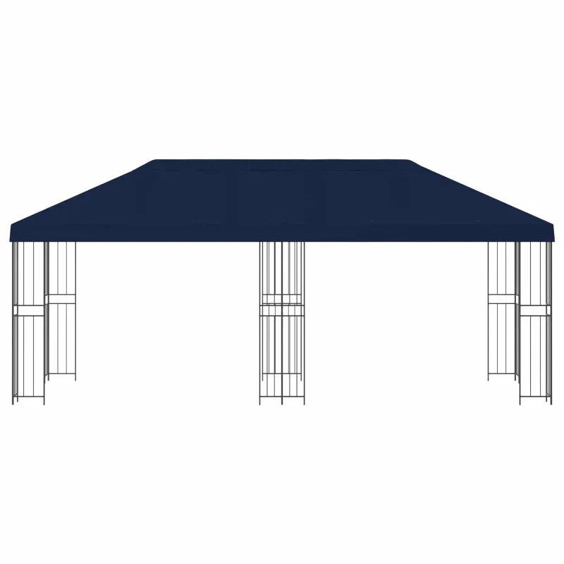 Paviljonas su šoninėmis sienelėmis 6 x 3 m Mėlyna