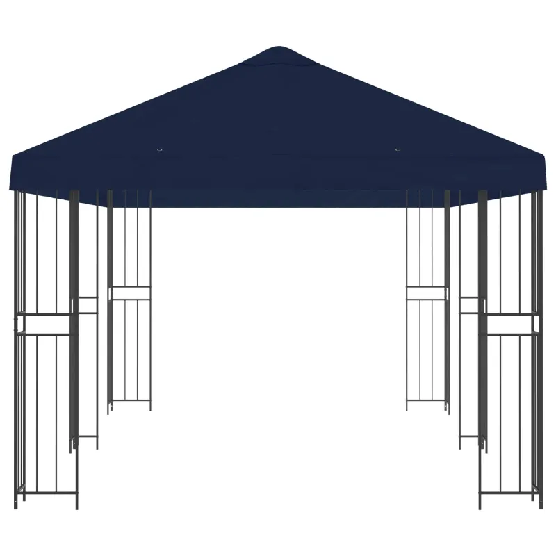 Paviljonas su šoninėmis sienelėmis 6 x 3 m Mėlyna