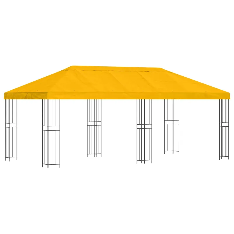 Paviljonas su šoninėmis sienelėmis 6 x 3 m Geltona