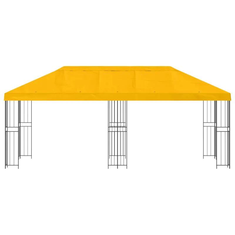 Paviljonas su šoninėmis sienelėmis 6 x 3 m Geltona