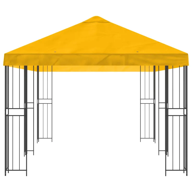 Paviljonas su šoninėmis sienelėmis 6 x 3 m Geltona