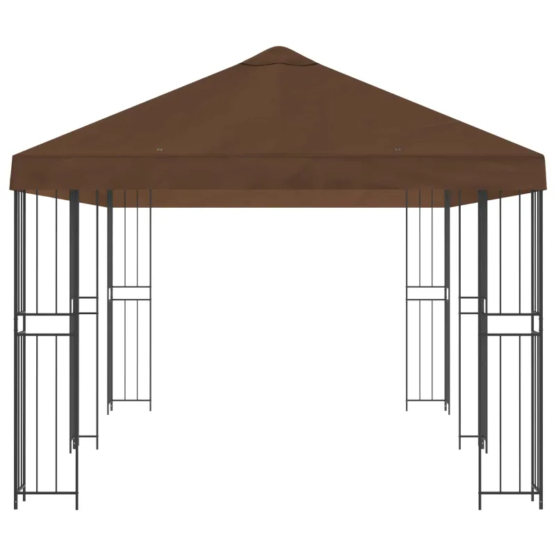 Paviljonas su šoninėmis sienelėmis 6 x 3 m Ruda