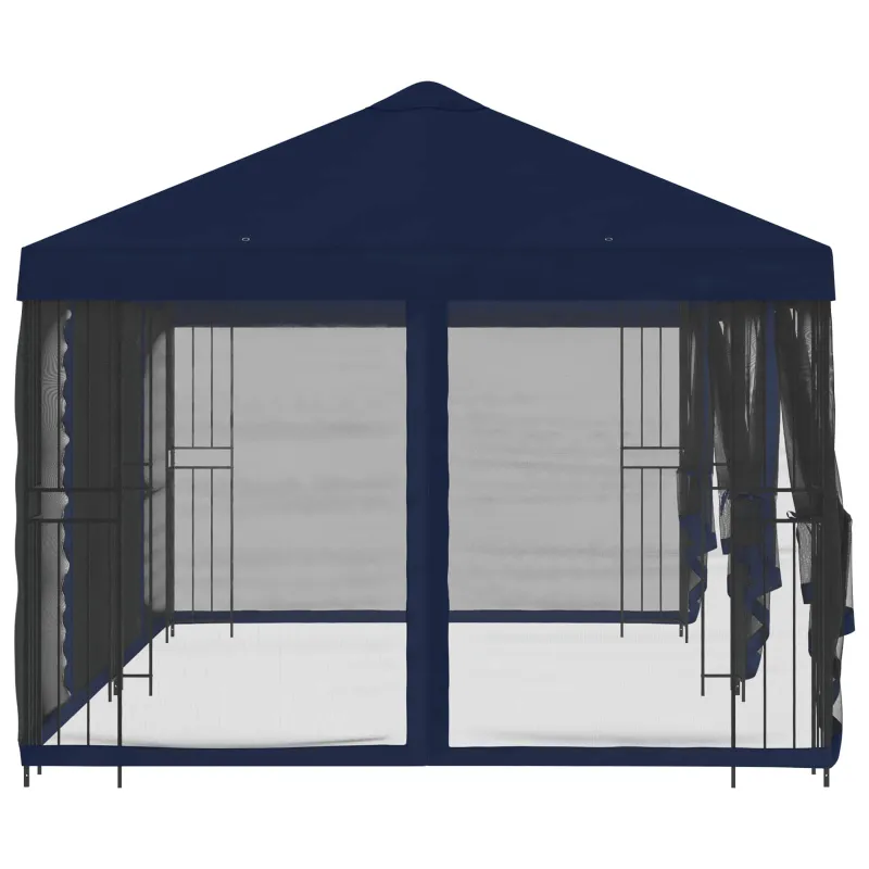 Paviljonas su šoninėmis sienelėmis 6 x 3 m Mėlyna