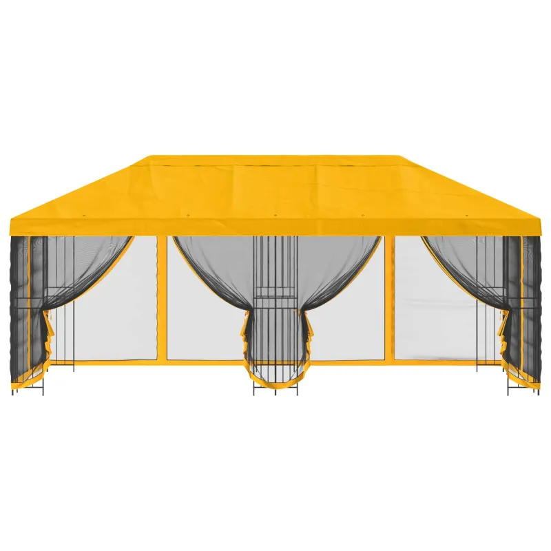 Paviljonas su šoninėmis sienelėmis 6 x 3 m Geltona