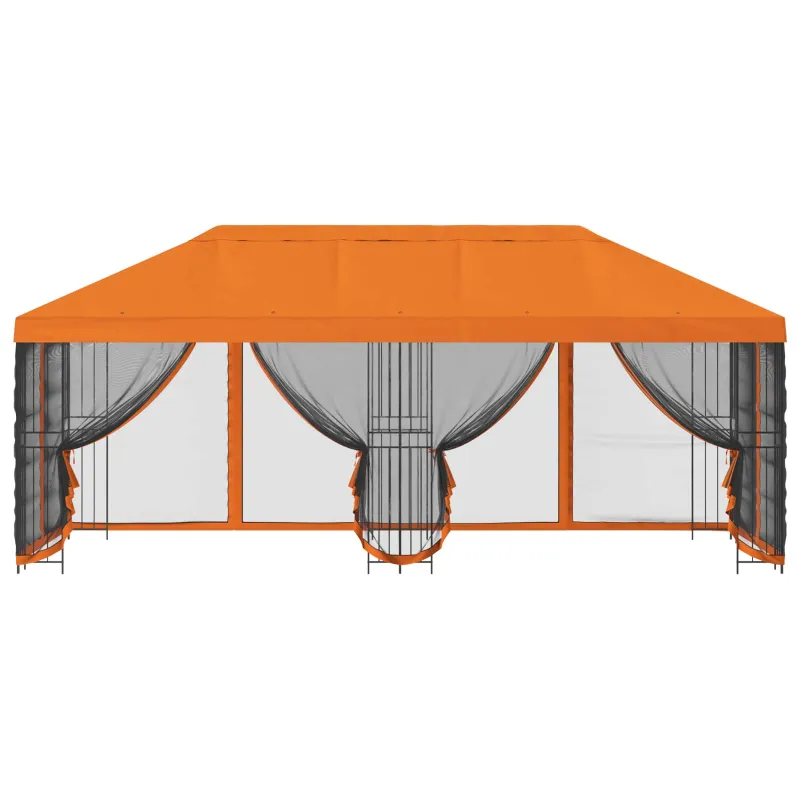 Paviljonas su šoninėmis sienelėmis 6 x 3 m Oranžinė