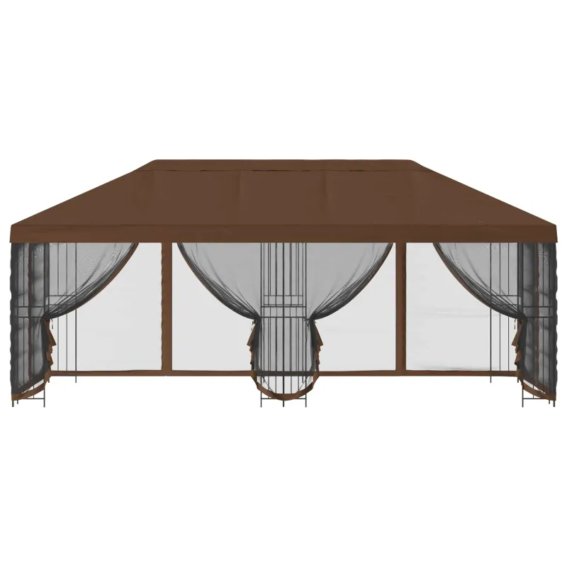 Paviljonas su šoninėmis sienelėmis 6 x 3 m Ruda