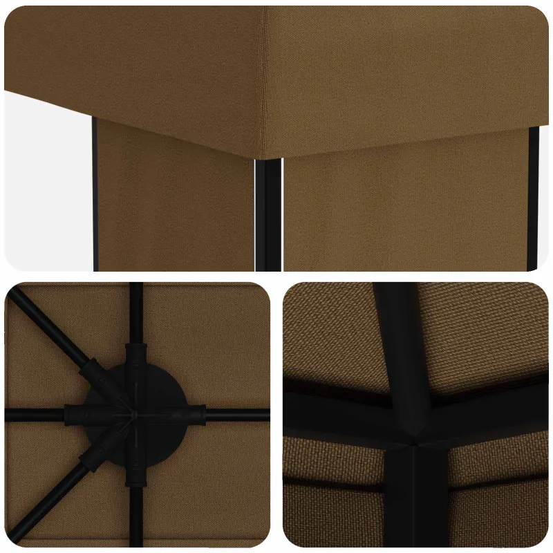 Sodo Paviljonas 6 x 3 m Taupe Poliesteris ir plienas 190