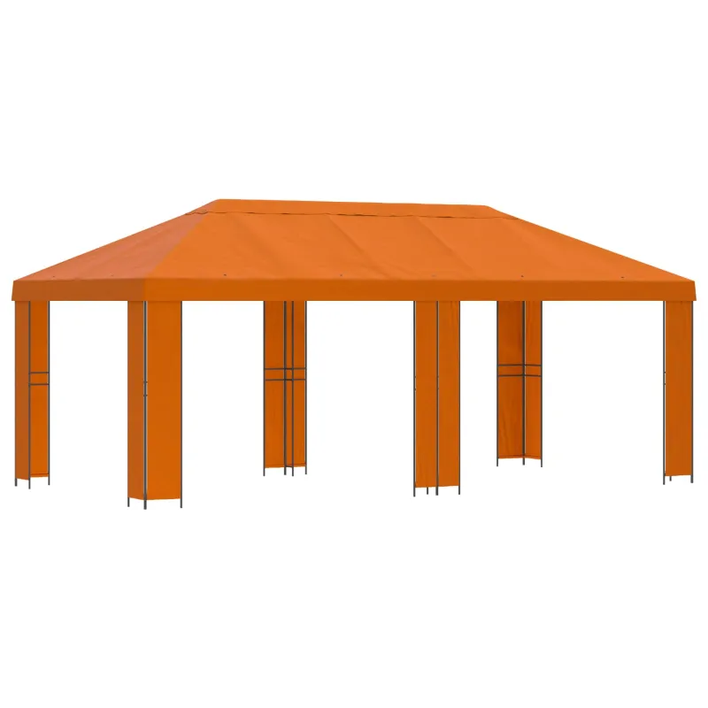 Sodo Paviljonas 6 x 3 m Oranžinė Poliesteris ir plienas 190