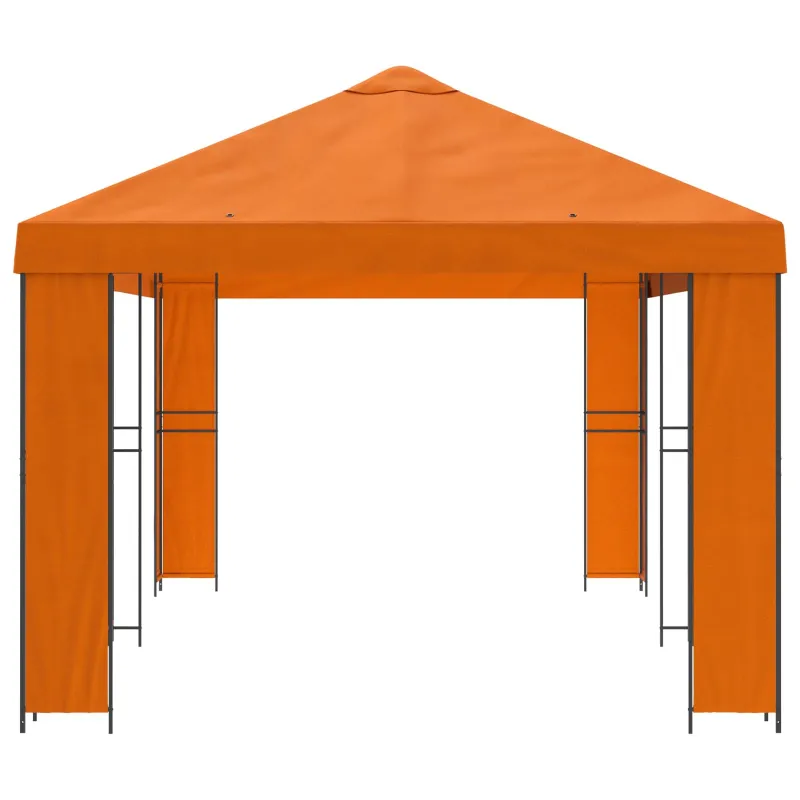 Sodo Paviljonas 6 x 3 m Oranžinė Poliesteris ir plienas 190