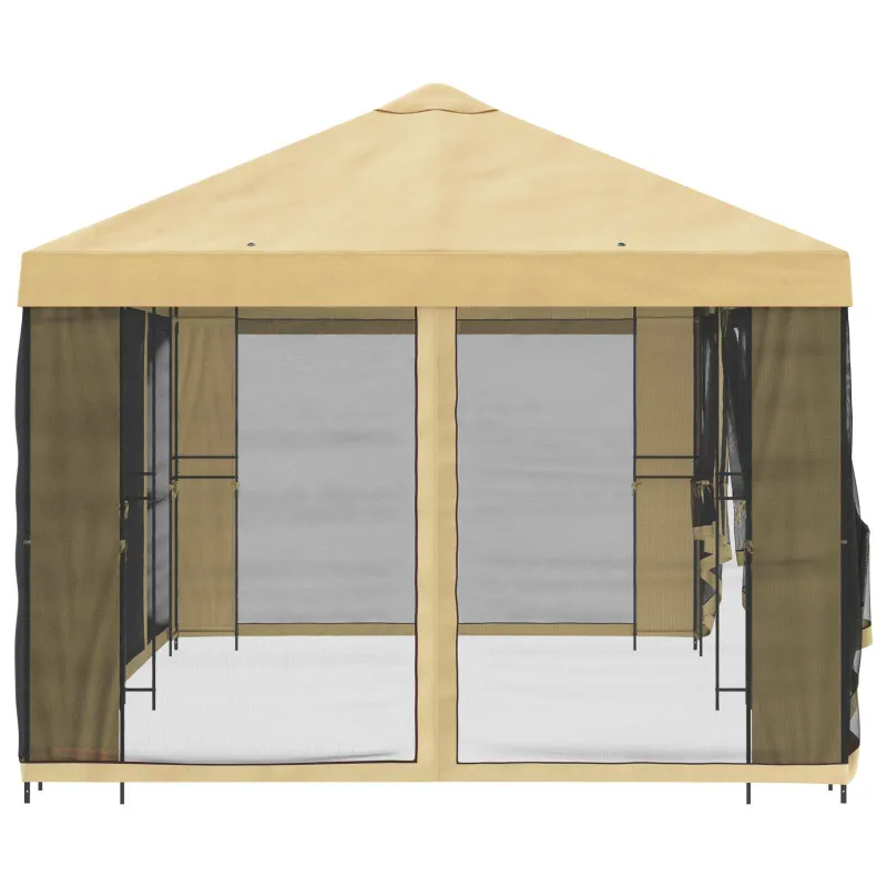 Paviljonas su šoninėmis sienelėmis 6 x 3 m Kreminė
