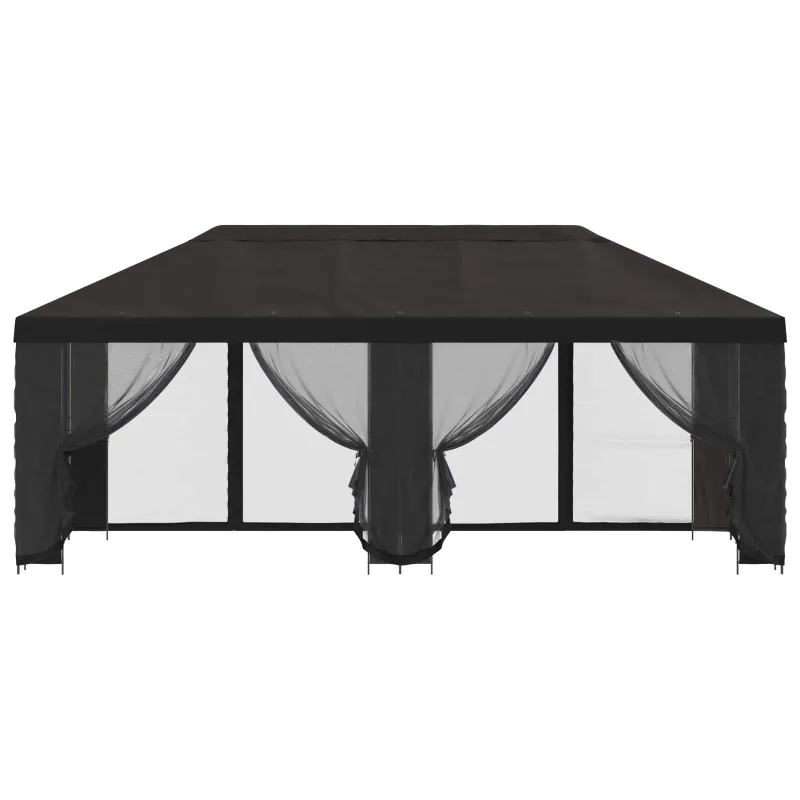 Paviljonas su šoninėmis sienelėmis 6 x 3 m Antracito