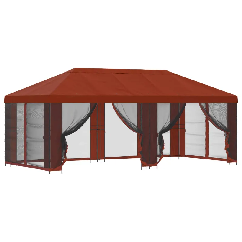 Paviljonas su šoninėmis sienelėmis 6 x 3 m Terakotos