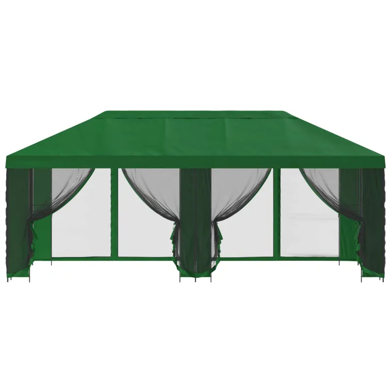 Paviljonas su šoninėmis sienelėmis 6 x 3 m Žalia