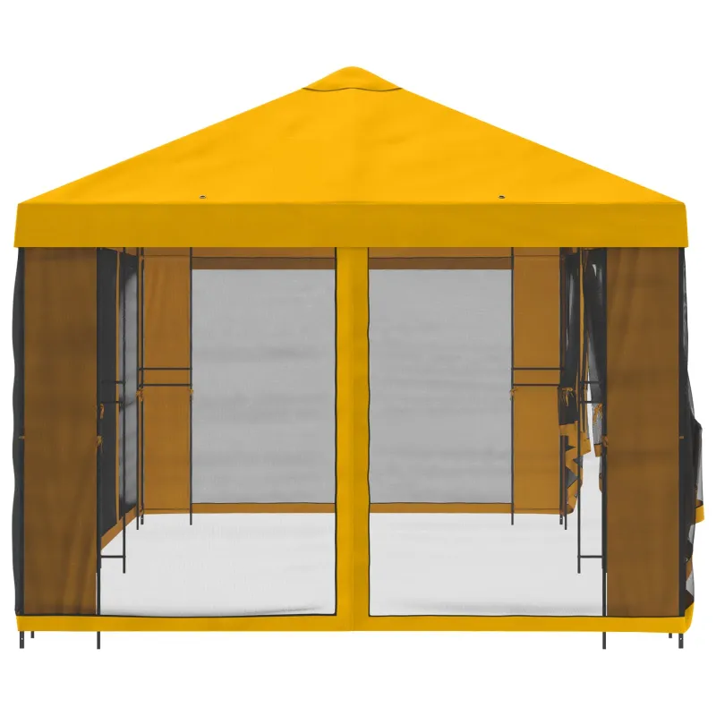 Paviljonas su šoninėmis sienelėmis 6 x 3 m Geltona