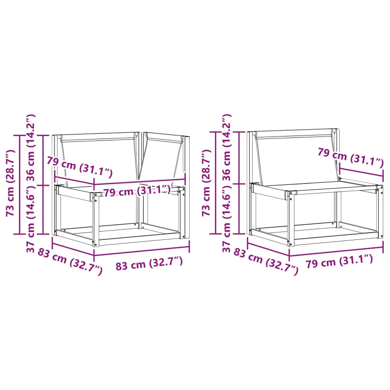 Lauko sofos komplektas su pagalve 10 pcs Natūralus ir bežinis