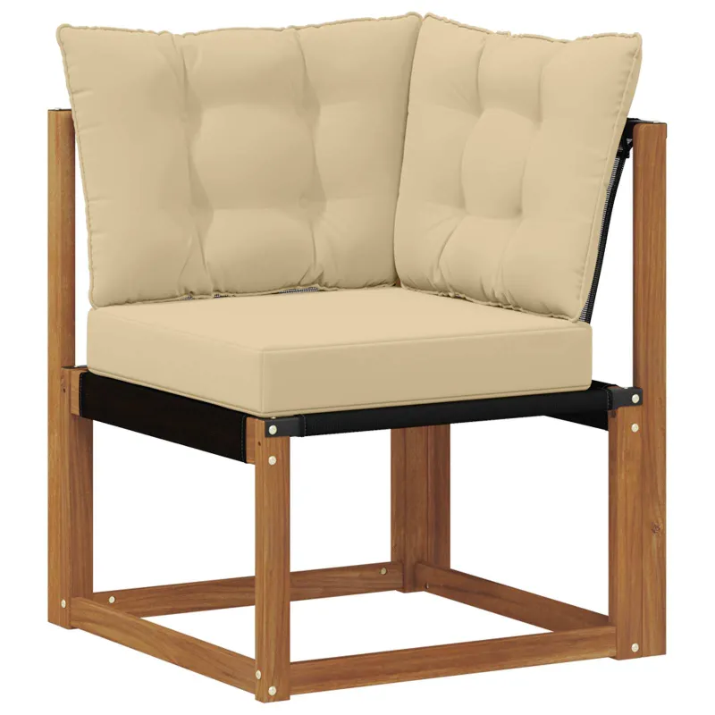 Lauko sofos komplektas 8 pcs Natūralus ir bežinis