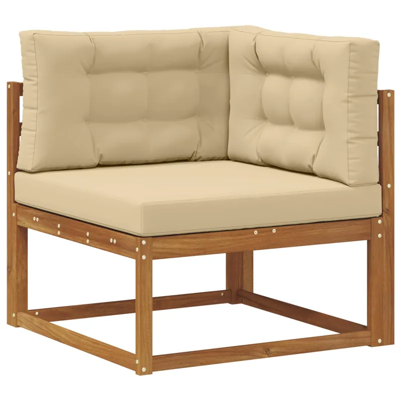 Lauko sofos komplektas 5 pcs Natūralus ir bežinis