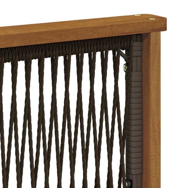 Lauko sofos komplektas 5 pcs Natūralus ir antracitas
