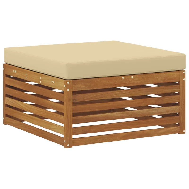 Lauko sofos komplektas 4 pcs Natūralus ir bežinis Poliesteris