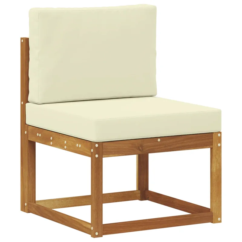 Lauko sofos komplektas 10 pcs Natūralus ir grietinėlė