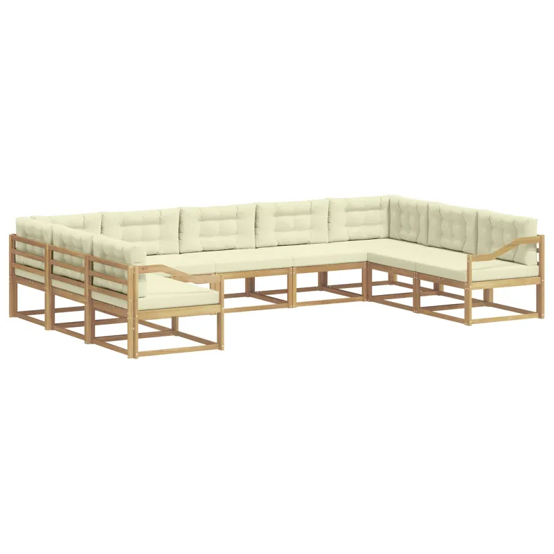 Lauko sofos komplektas 7 pcs Kietos akacijos mediena