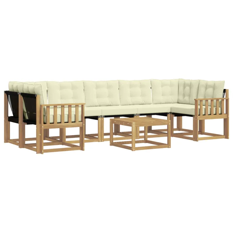Lauko sofos komplektas su pagalve 8 pcs