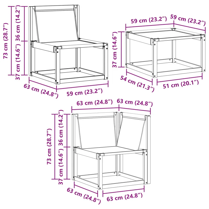 Lauko sofos komplektas su pagalve 7 pcs Balta ir kreminė