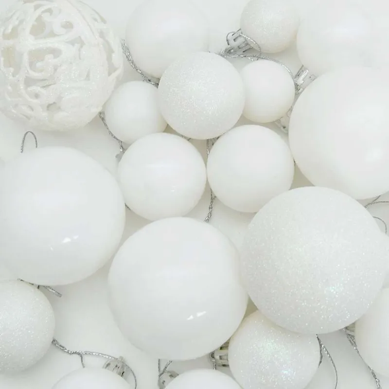 Dirbtinė Kalėdų eglutė Balta 210 cm PVC ir Plienas ir Plastikas